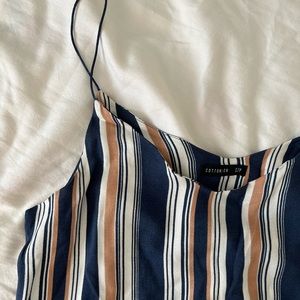 COTTON ON - [S] Striped Spaghetti Strap Blouse